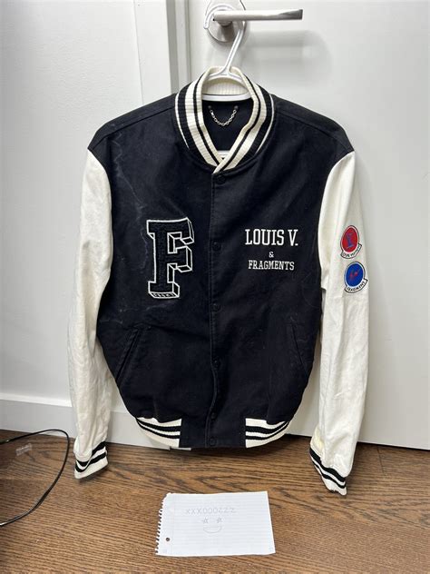 louis vuitton x fragment varsity jacket|louis vuitton leather jacket.